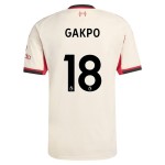 Günstige Fußballtrikots Liverpool Gakpo 18 Kinder Auswärtstrikot 2025-26 Kurzarm
